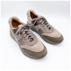 Frye Gray and Tan Women's Sneakers